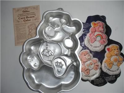 1983 Wilton Cake Pan CARE BEARS w Insert Booklet #2105 1793  