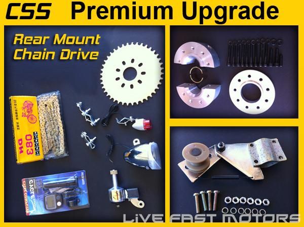 Premium Rear Mount Bike Motor Upgrade Motorized Bicycle  