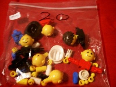 20 Complete Large Head Lego MiniFigures Genuine Lego Pieces  