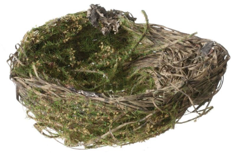  bird nest is made of natural material and looks just like real bird 