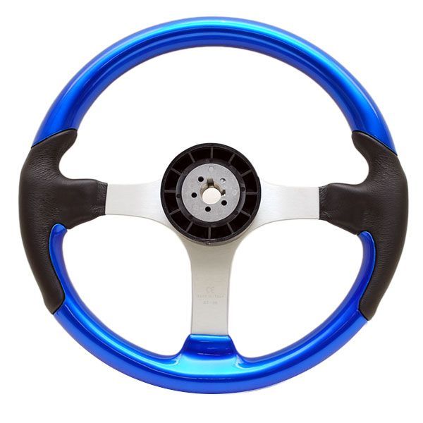 UFLEX SPARGI BLS 13 3/4 INCH BLUE BOAT STEERING WHEEL  