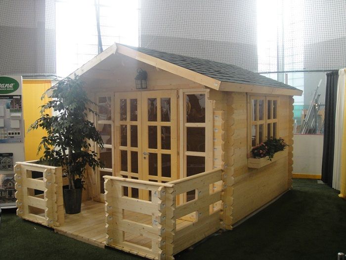 All natural wood garden storage shed, play, pool house  