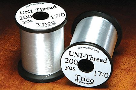 Uni White 17/0 Trico Thread   Fly Tying  