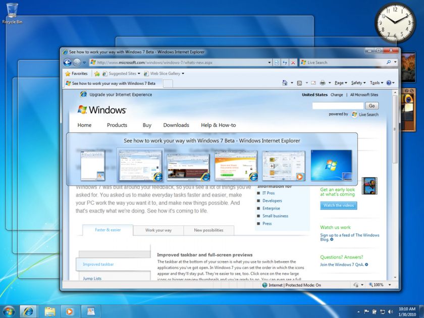 Windows 7 is designed to make yourPC simpler  to be more reliable 