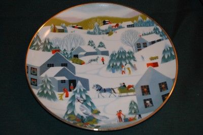 Betsey Bates Lt Ed CHRISTMAS Plate Home for Christmas  