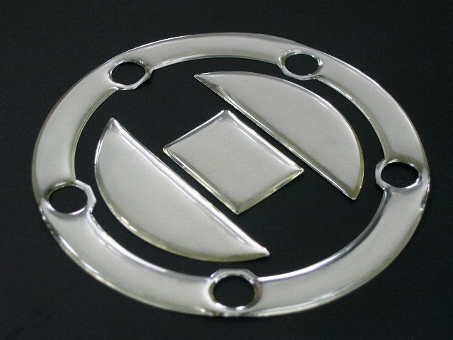 Chrome Suzuki GSXR 600 750 1000 tank fuel Gas Cap decal  