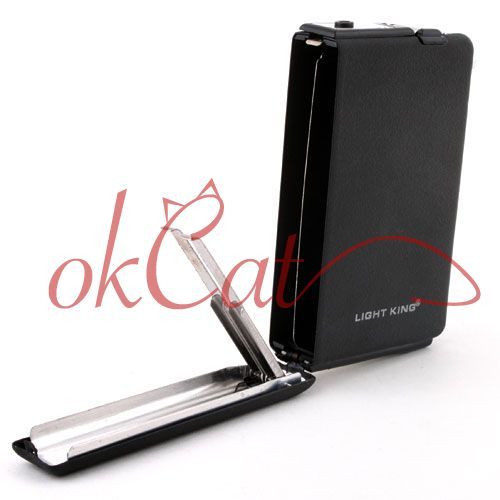 Automatic Lighter Pocket Ejection Butane Cigarette Case  