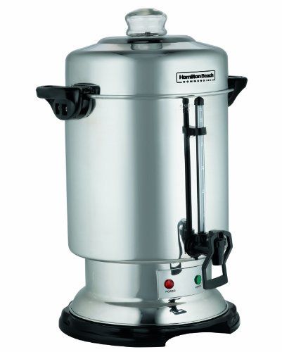 Hamilton Beach D50065 Coffee Urn   1000W   60 Cup   Stainless Steel 