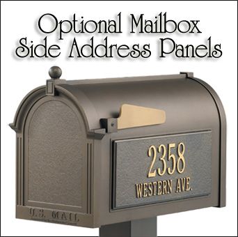 NEW WHITEHALL OVERSIZED CURBSIDE MAILBOX   4 COLORS  