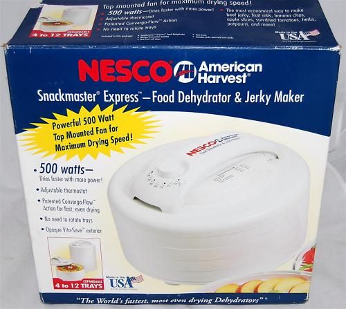 Nesco FD 60 Snackmaster Express 4 Tray Food Dehydrator  