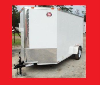 NEW 6X12 SINGLE AXLE ROAD DOG CLASSIC SPORT ENCLOSED CARGO MOTORCYCLE 