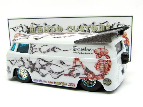 CUSTOM HOT JADA WHEELS BONELESS RACING VW DRAG BUS #1/5  