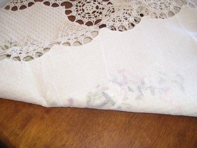 Hand Crochet Water Drop Silk Embroidery Table Cloth 90  