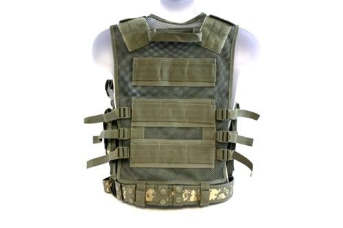 Diamond Tactical Airsoft Military Cross Draw Vest ACU  