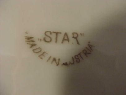 Lovely 9 Scalloped Edge HP Plate Star Austria  