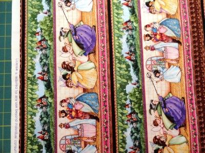 New Sleeping Beauty Fabric BTY Stripe Mary Engelbreit VIP Prince 