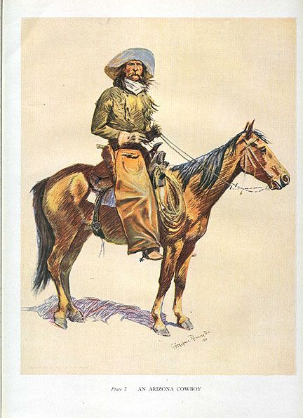 FREDERIC REMINGTON print An Arizona Cowboy  