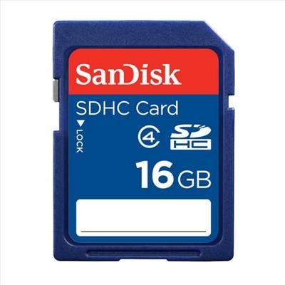 New Sandisk 16GB SDHC SD Flash Memory Card + Screen Protector For 