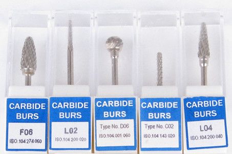 10 Tungsten Carbide Bur Cutters HP Shank Dental Lab Marathon Grinding 