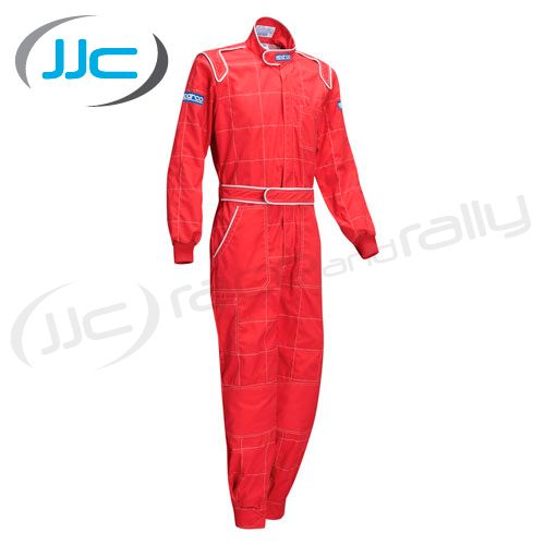 Sparco Evolution Mechanics Overalls Large Red  