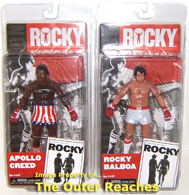   ROCKY BALBOA & Apollo Creed 7 Inch Movie 2 ACTION FIGURE SET  