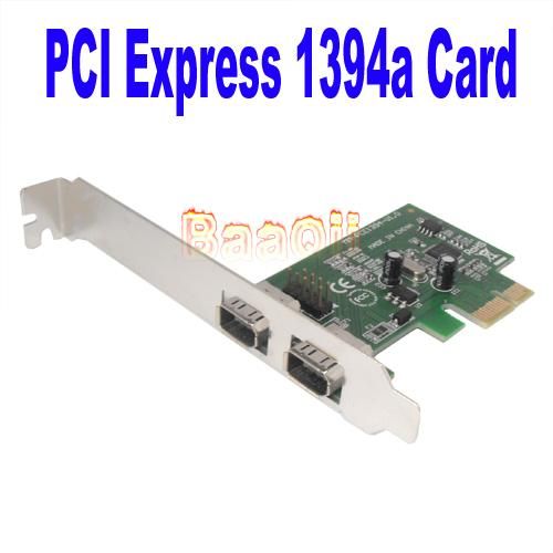   PCI Express PCI E IEEE 1394A Firewire Adapter & Cable Card  