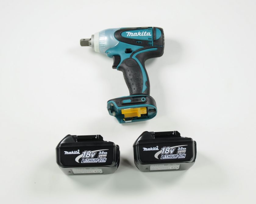 MAKITA BTW251 18V 18 VOLT IMPACT WRENCH + 2  MAKITA BL1830 LITHIUM ION 