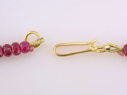 Vintage Antique Victorian 65 Carat Ruby & Sapphire 22K Yellow Gold 