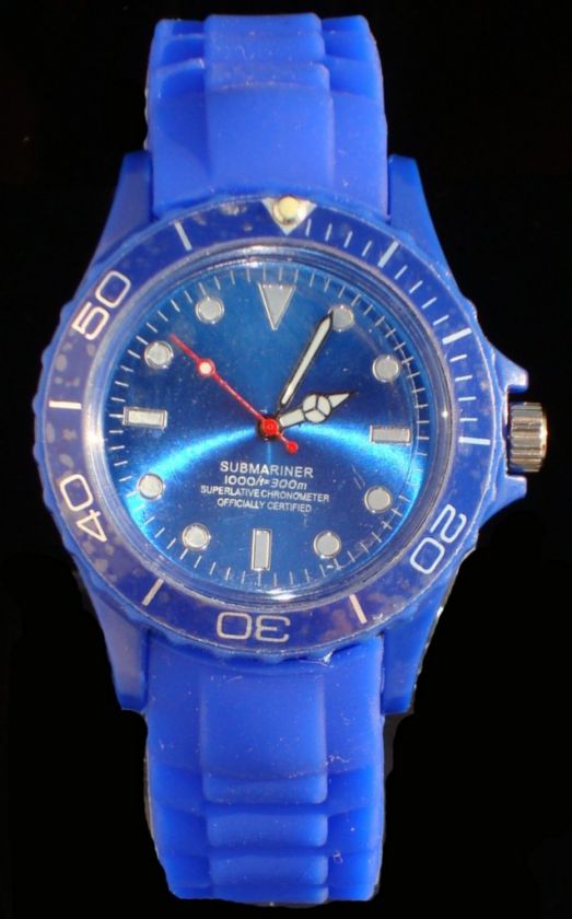 SILICONE TOY WATCH MENS WOMENS LADIES RETRO ICE 80S  