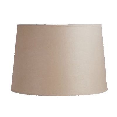   Wide Drum Shaped Lamp Shade, Cream, Linen Fabric, Laura Ashley  