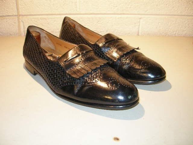 Mens Mezlan Cozumel 13 B Kiltie Woven Loafers Shoes  