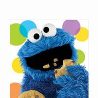   Street Party Supplies   Cookie Monster Lunch Napkins 16ct  