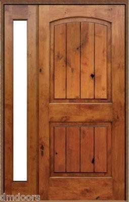 FRONT ENTRY KNOTTY ALDER DOOR w/14 Full Lite  