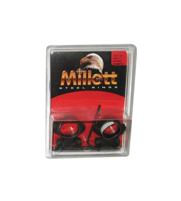 Millett Angle Loc Scope Rings 1 MEDIUM Matte Weaver Style  