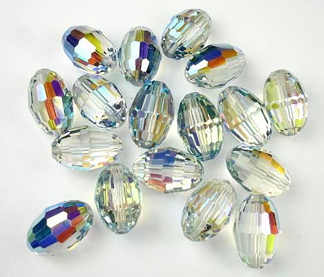 Vintage Swarovski art 5200 Vitrail Light 12x18mm beads  