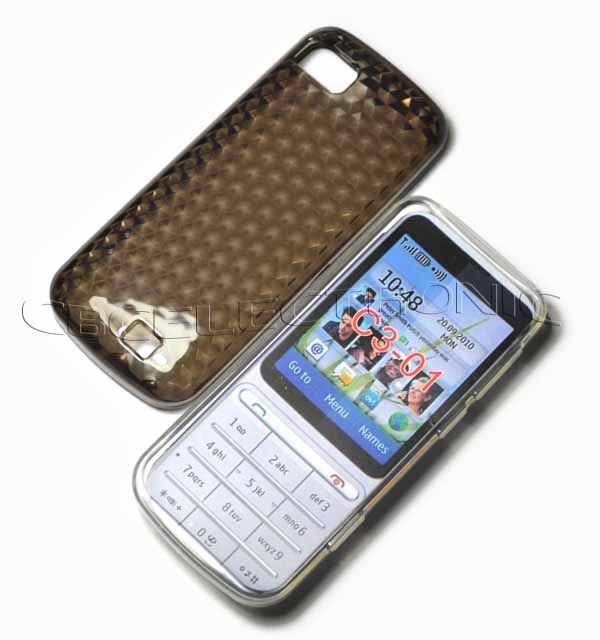 2x New TPU Gel skin silicone case for Nokia C3 01 C301  