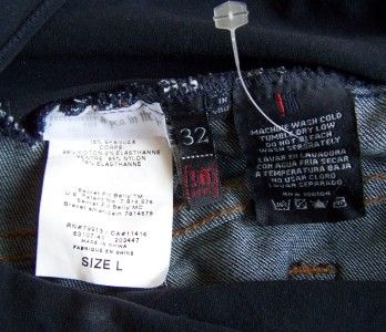   IT JEANS for A PEA IN THE POD MATERNITY large size 32 DESIGNER CROPS