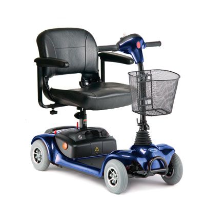 Mobility Scooter Invacare Lynx L 4 4 Wheel Blue Portable Compact 