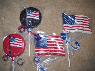   Patriotic Star Uncle Sams Hat 4th of July Lollipops Lollipop  