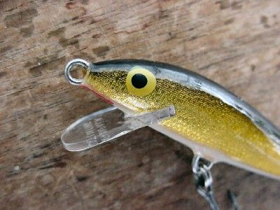 NIP 2 3/4 Rapala Original F 7 Gold Crankbait, Ireland  