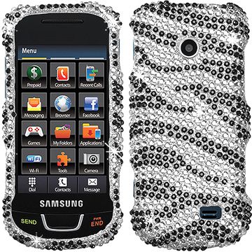   DIAMOND BLING CRYSTAL FACEPLATE CASE COVER SAMSUNG SGH T528G  