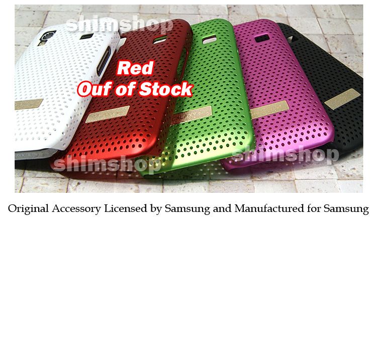 NEW Samsung Galaxy Ace S5830 GENUINE Hard Cover Case BK  