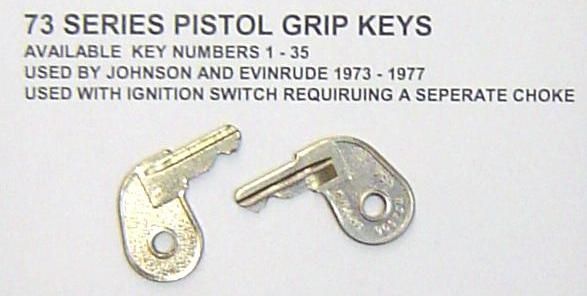   Outboard Ignition Spare Boat Starter Key All Years Johnson OMC BRP