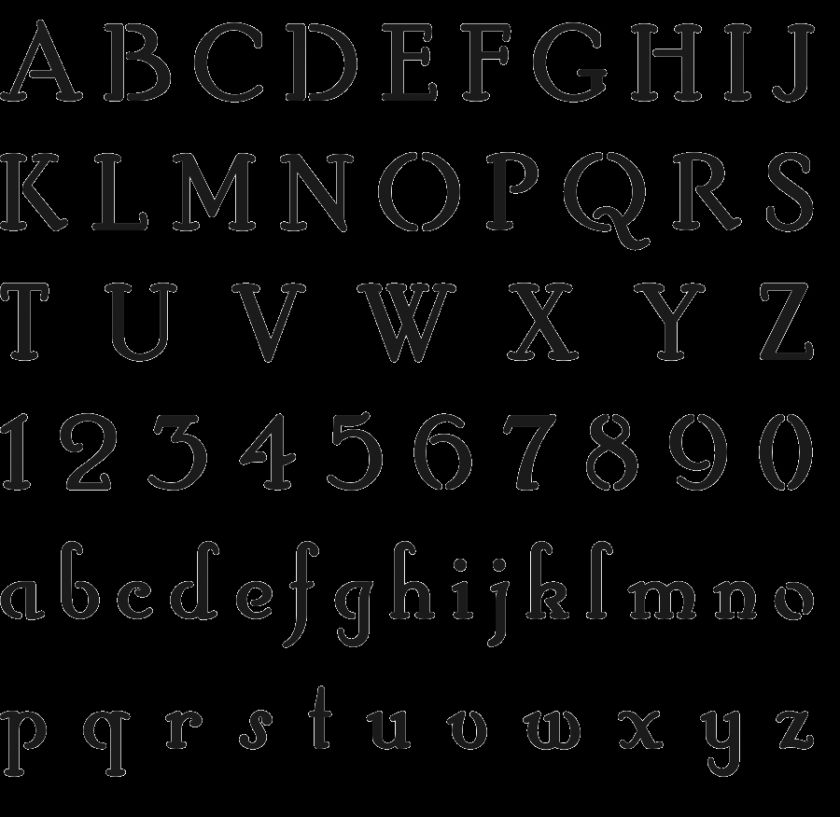 Hobby Horse Font * Alphabet Stencils * Signs F347  