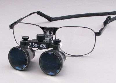 New Dental 2.5X Loupe binocular magnifier lens glasses Surgical 