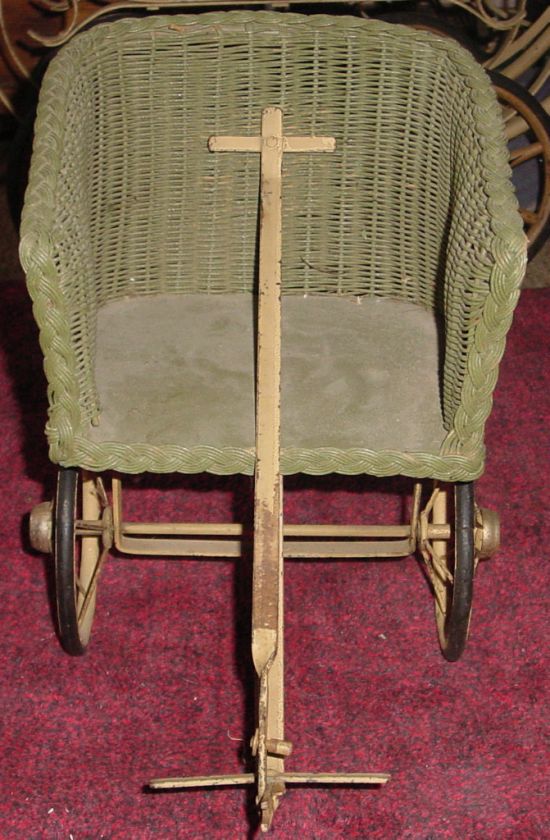 Victorian Wicker Doll Carriage in NICE condition REDUCED PRICE  