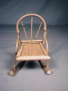 Adirondack style Bamboo Rattan Rocking Chair Rocker  