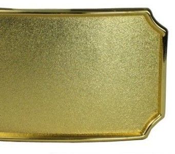 Western ANTIQUE Plain Matte Gold blank Belt Buckle  