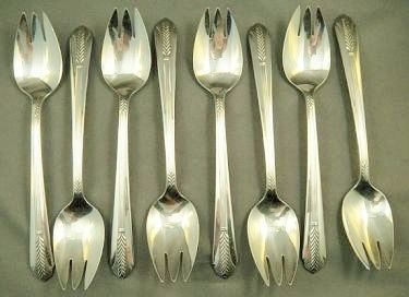   Rogers ICE CREAM FORKS SPORKS Allure Pattern “Original Rogers