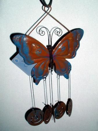 WIND CHIMES WINDCHIMES BUTTERFLY GARDEN BUTTERFLIES  